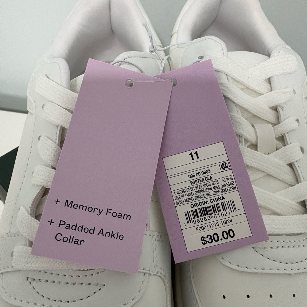 WILD FABLE | Lola Sneakers | White | Memory Foam | NEW | Women’s Size 11 | - Picture 4 of 10